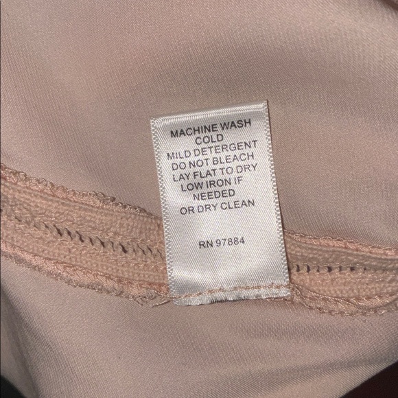 TART size medium Light Pink Spaghetti Strap camisole Top cut out detail trim - Picture 6 of 6